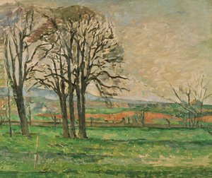 A csupasz fák Jas de Bouffanban, 1885-1886 alkotó: Paul Cézanne