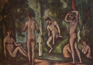 A fürdőzők, 1894, 1937. alkotó: Paul Cézanne
