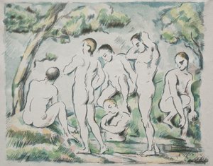 A fürdőzők, 1897. alkotó: Paul Cézanne