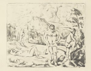 A nagy fürdőzők, 1896-97 alkotó: Paul Cézanne