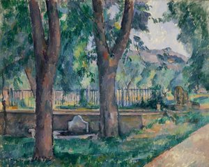 A medence Jas de Bouffanban, kb. 1885-86. alkotó: Paul Cézanne