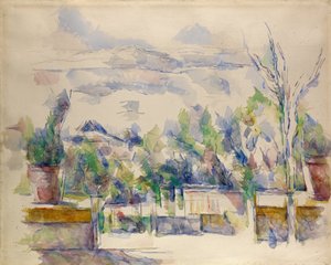 A terasz a Les Lauves-i kertben alkotó: Paul Cézanne
