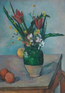 A tulipánok vázája alkotó: Paul Cézanne