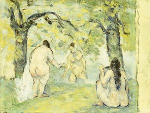Három fürdőző, 1875-77 alkotó: Paul Cézanne