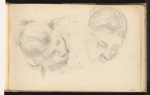 Két női fej alkotó: Paul Cézanne