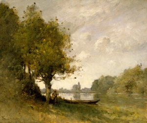 Egy tó Nangis közelében, 1880-95.