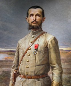 „Marchand parancsnok” című festmény részlete (Jean Baptiste – Jean-Baptiste Marchand