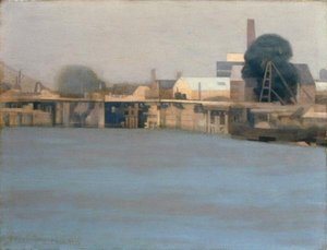Shrewsbury Docks (olaj, vászon)