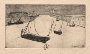Hat rézkarc: Treport