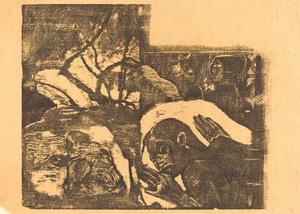 Egy maori nő az erdőben; Manao Tupapau (Lélek kísérti) alkotó: Paul Gauguin