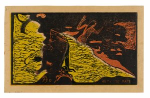 Auti te pape (Nők a folyónál), a Noa Noa lakosztályból alkotó: Paul Gauguin