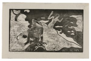 Auti te pape (Nők a folyónál) a Noa Noa lakosztályból alkotó: Paul Gauguin