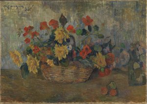 Virágos kosár, 1884. alkotó: Paul Gauguin