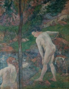 Fürdőzők Bretagne-ban Két fürdőző, 1887. alkotó: Paul Gauguin