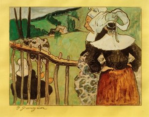 Bretonok a sorompónál alkotó: Paul Gauguin