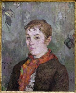 Nő mellszobra (olaj, vászon alkotó: Paul Gauguin
