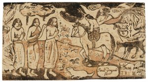 Lakhelyváltás, a Late of Late Wood-Block Prints Suite-ból alkotó: Paul Gauguin