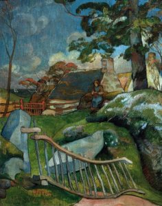 A kapu (A disznópásztorlány) alkotó: Paul Gauguin