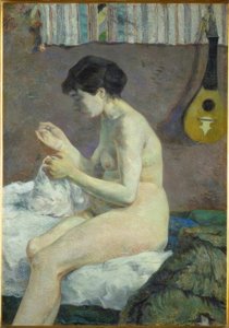 Akt tanulmány alkotó: Paul Gauguin