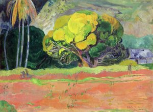 Fatata te Moua (A hegy lábánál) alkotó: Paul Gauguin