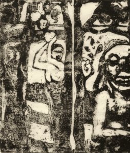 Gyümölcsöt és Ovirit szedő nő alkotó: Paul Gauguin