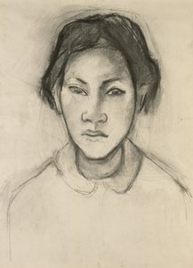 Egy tahiti nő feje alkotó: Paul Gauguin