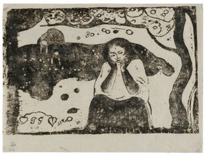 Emberi nyomorúságok, a késői fametszetnyomatok szvitjéből alkotó: Paul Gauguin