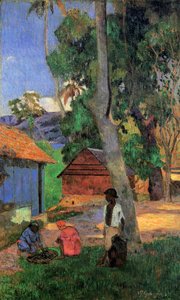 Martinique-i kunyhók, 1887 alkotó: Paul Gauguin