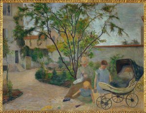 Jardin à Vaugirard, avagy A festő családja a kertben alkotó: Paul Gauguin