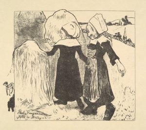 Joies de Bretagne (Bretagne örömei), a Volpini sorozatból alkotó: Paul Gauguin