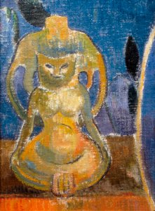 La belle Angele, Madame Satre (1868-1932) szállodatulajdonos a Pont Avennél, a szobor részlete alkotó: Paul Gauguin