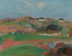 Tájkép Le Pouldu-ban alkotó: Paul Gauguin