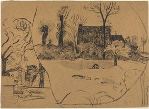 Táj a Pont-Avennél alkotó: Paul Gauguin