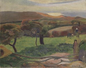 Táj Bretagne-ból alkotó: Paul Gauguin