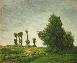 Táj nyárfákkal alkotó: Paul Gauguin