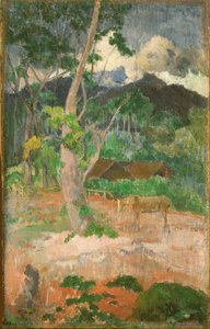 Tájkép lóval alkotó: Paul Gauguin
