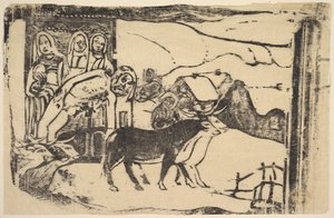 A breton kálvária, 1898-99. alkotó: Paul Gauguin