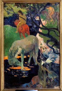 Le cheval blanc Paul Gauguin (1848-1903) festménye 1898 V. 1,4x0,91 m Párizs, Muse d