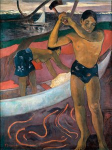 Az ember a tengellyel Paul Gauguin festménye (1848-1903) alkotó: Paul Gauguin