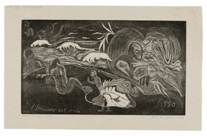 L’univers est créé (Az univerzum jön létre), a Noa Noa szvitből alkotó: Paul Gauguin