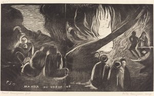 Mahna no Varua Ino (Az ördög beszél) alkotó: Paul Gauguin
