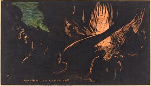 Mahna no Varua Ino (Az ördög beszél) alkotó: Paul Gauguin