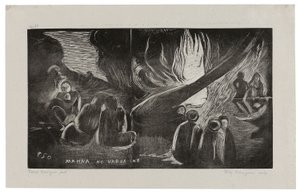 Mahna no varua ino (Az ördög beszél), a Noa Noa Suite-ból alkotó: Paul Gauguin