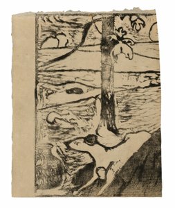 Manao tupapau (A szellemre gondol vagy a szellem gondol rá) alkotó: Paul Gauguin