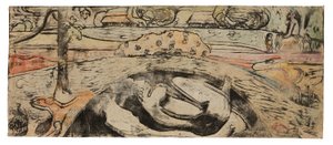 Manao tupapau (A szellemre gondol vagy A szellem gondol rá) alkotó: Paul Gauguin