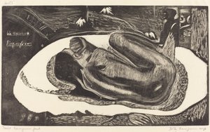 Manoa Tupapau (Lélek kísérti) alkotó: Paul Gauguin