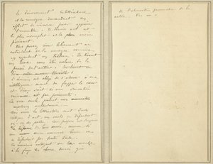 Kéziratos oldalak [verso] alkotó: Paul Gauguin