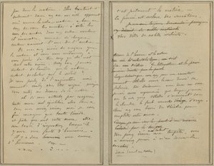 Kéziratos oldalak [verso] alkotó: Paul Gauguin