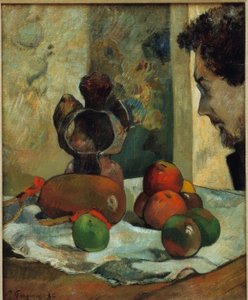 Csendélet Laval profiljával alkotó: Paul Gauguin