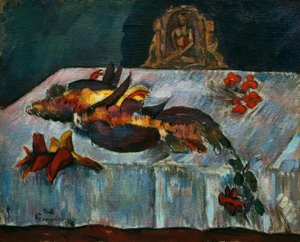 Csendélet egzotikus madarakkal alkotó: Paul Gauguin